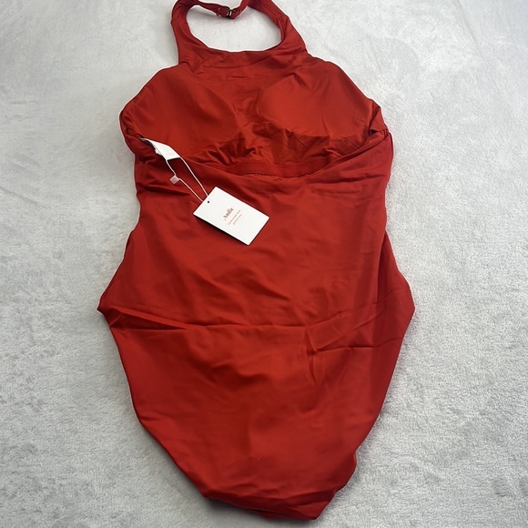 Andie Red Women's One Piece Swimsuit - Picture 7 of 12